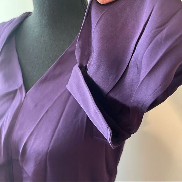 Hugo Boss Ladelia Blouse NWTin PURPLE Color - Picture 4 of 10